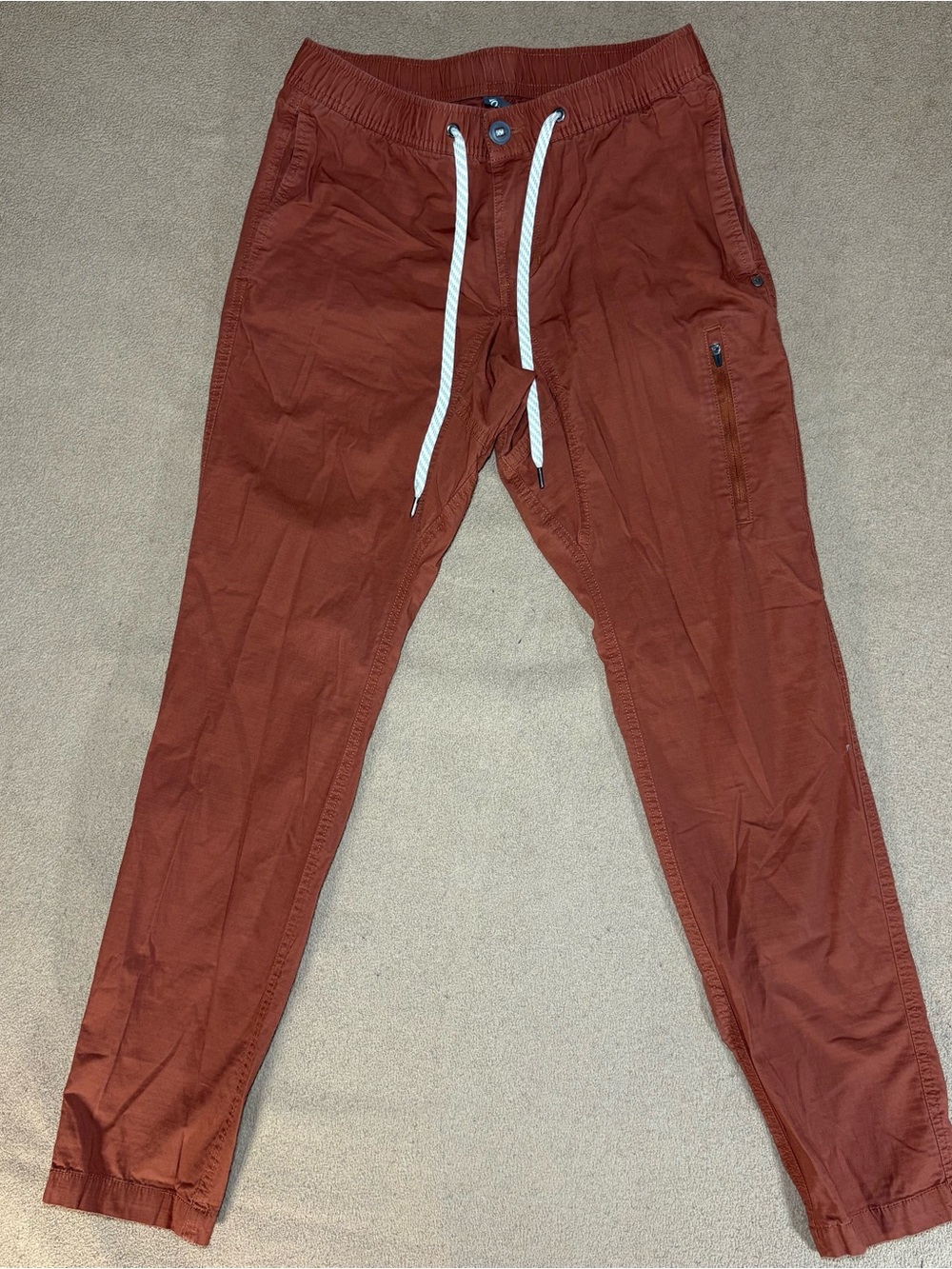 Vuori Rust Ripstop Jogger Pants Small Drawstring Athleisure